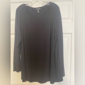 Eileen Fisher Black Long Sleeve Top.